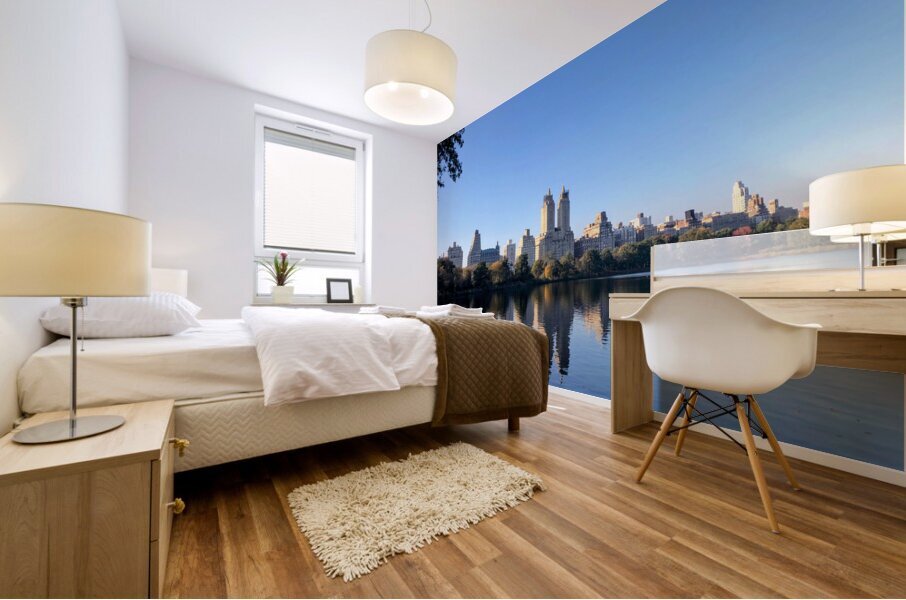 Crisp Reflections – Manhattan Skyline Mural print