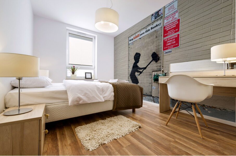 Boy with Hammer – Banksy Street Art Impression murale