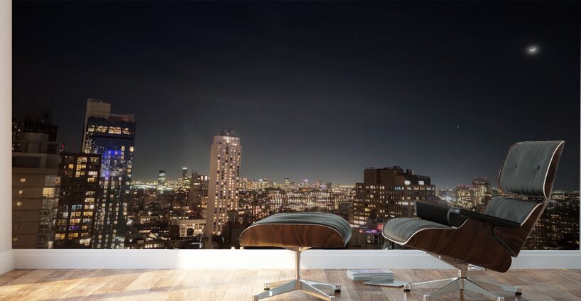 Magical Moonlight Manhattan Wall Murals