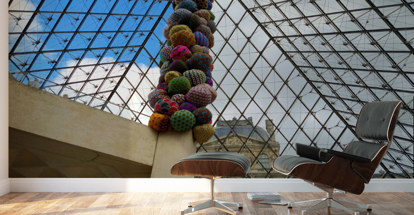 In Louvre with the View 2 Wall Murals