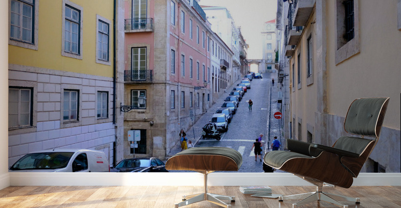 Streets of Lisbon Wall Murals