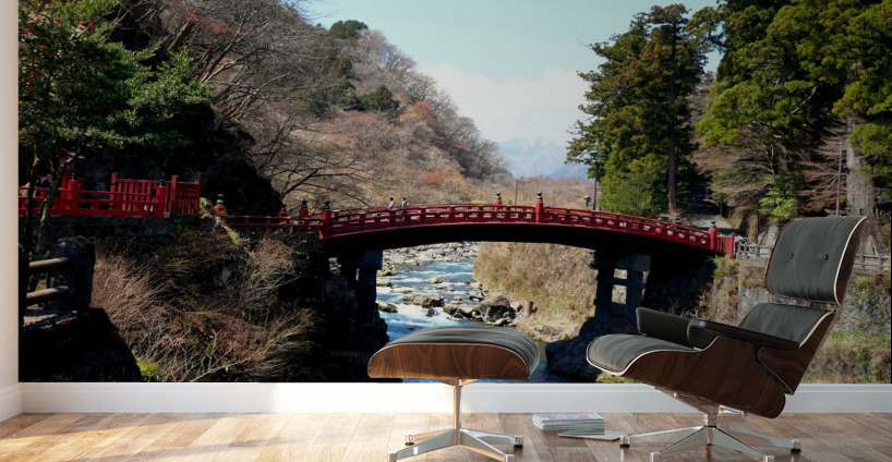 Water Under the Japanese Bridge 2 Wall Murals