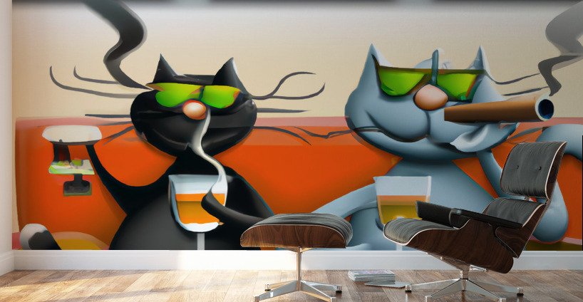 BadCatz 3D Bar Buddies Wall Murals