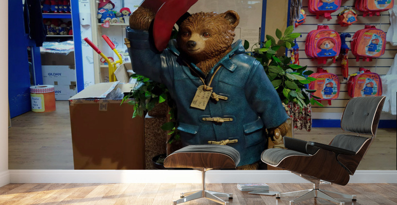 Paddington Bear Statue Wall Murals