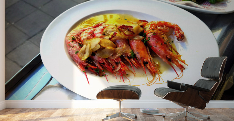 Gambas Rojas  at Barrafina Wall Murals