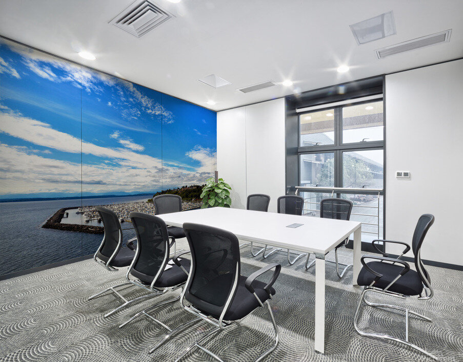 Boat Dock By the Sea Wall Wall Printing