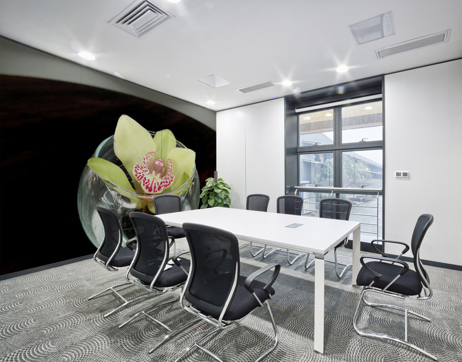 Glass Bloom Wall Printing