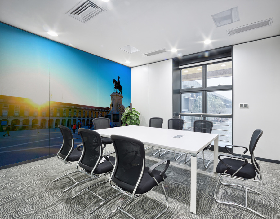 Charging into the Sunset at Riverfront Square Wall Printing