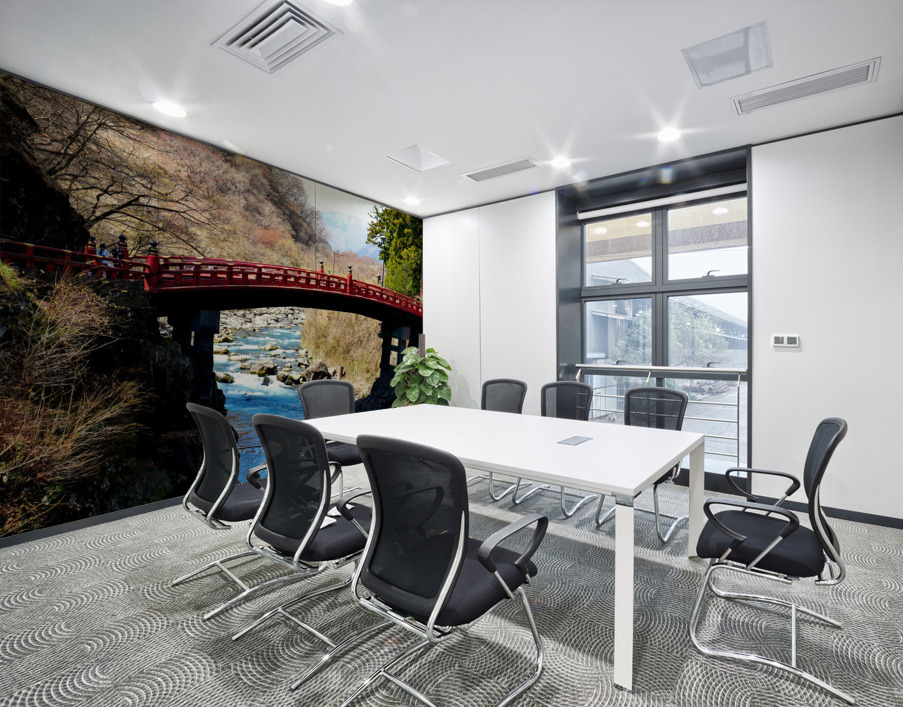 Water Under the Japanese Bridge Wall Printing
