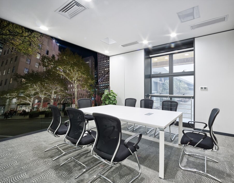 Flags and Lights – Manhattan Nights Wall Printing