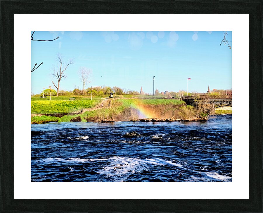 Water Dreams in Color: A Moment Beneath the Falls Picture Frame print