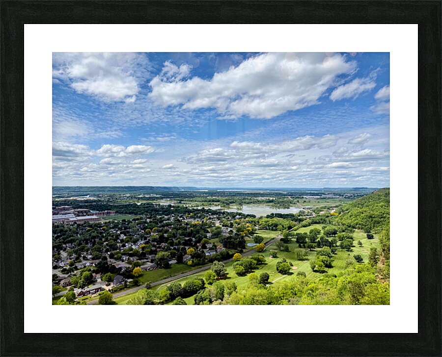 Between Rivers and Rooftops Picture Frame print