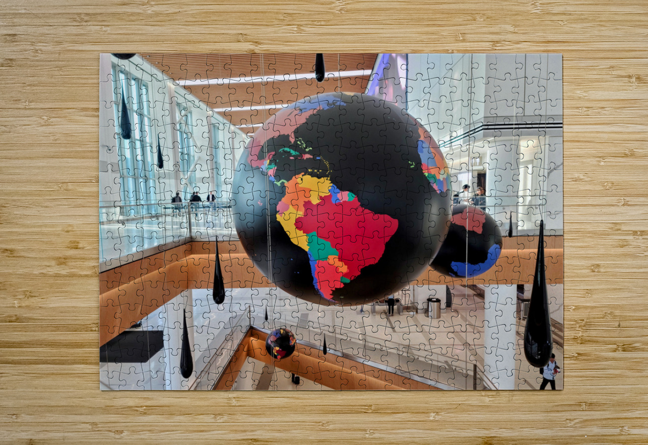 Hemispheres in Flight at  La Guardia Airport Click4Pix Puzzle printing