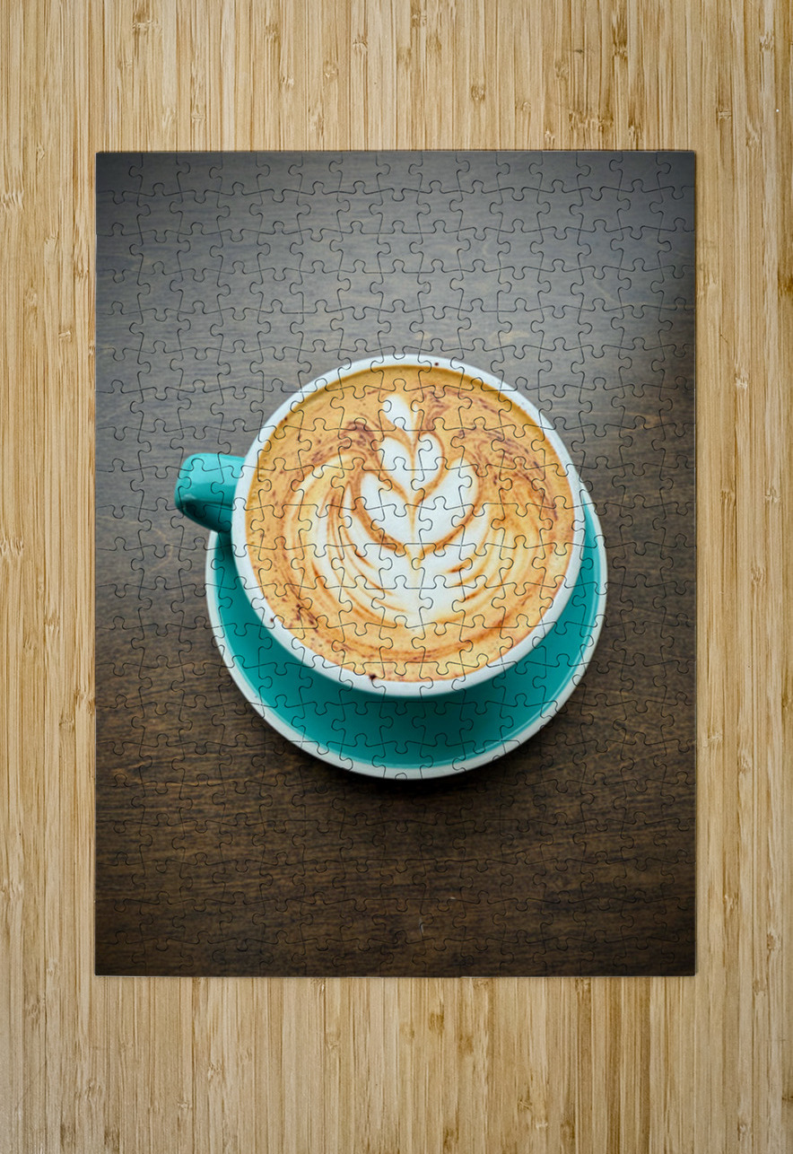 Latte Bloom April 2025 Coffee Meets Art Click4Pix Puzzle printing