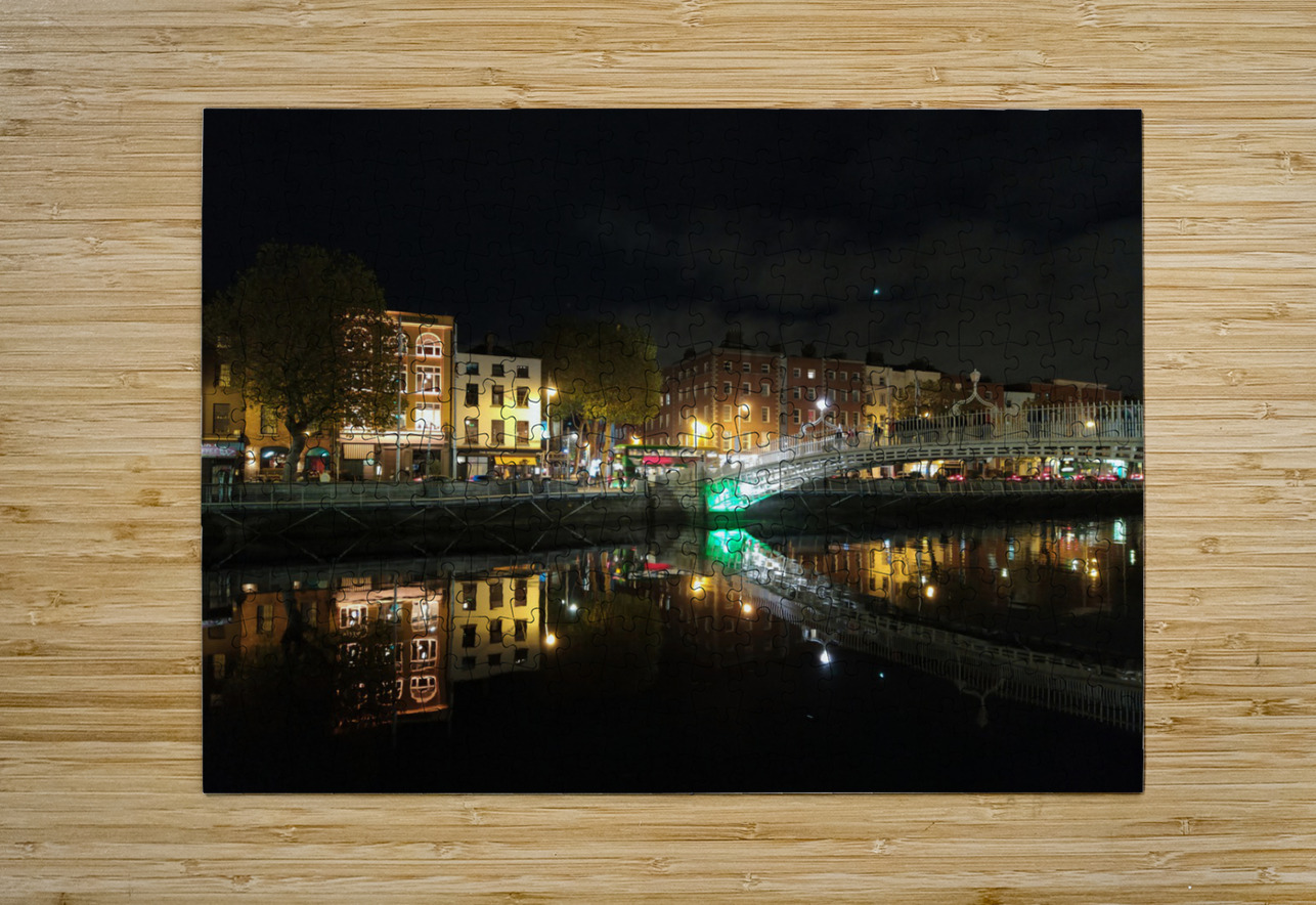 Dublin Dreams along River Quay 1 Click4Pix Puzzle printing