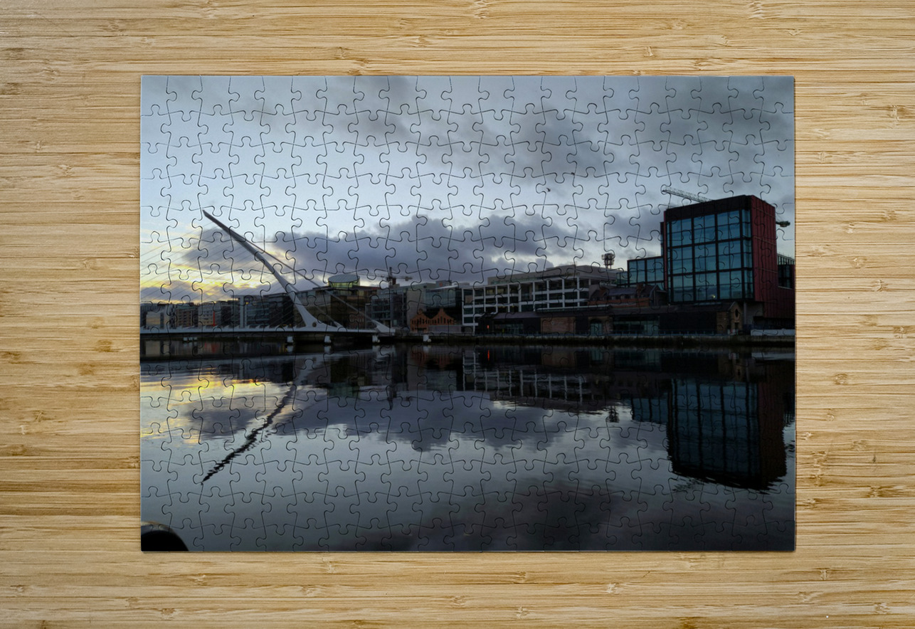 Calm Along River Quay 1 Click4Pix Puzzle printing