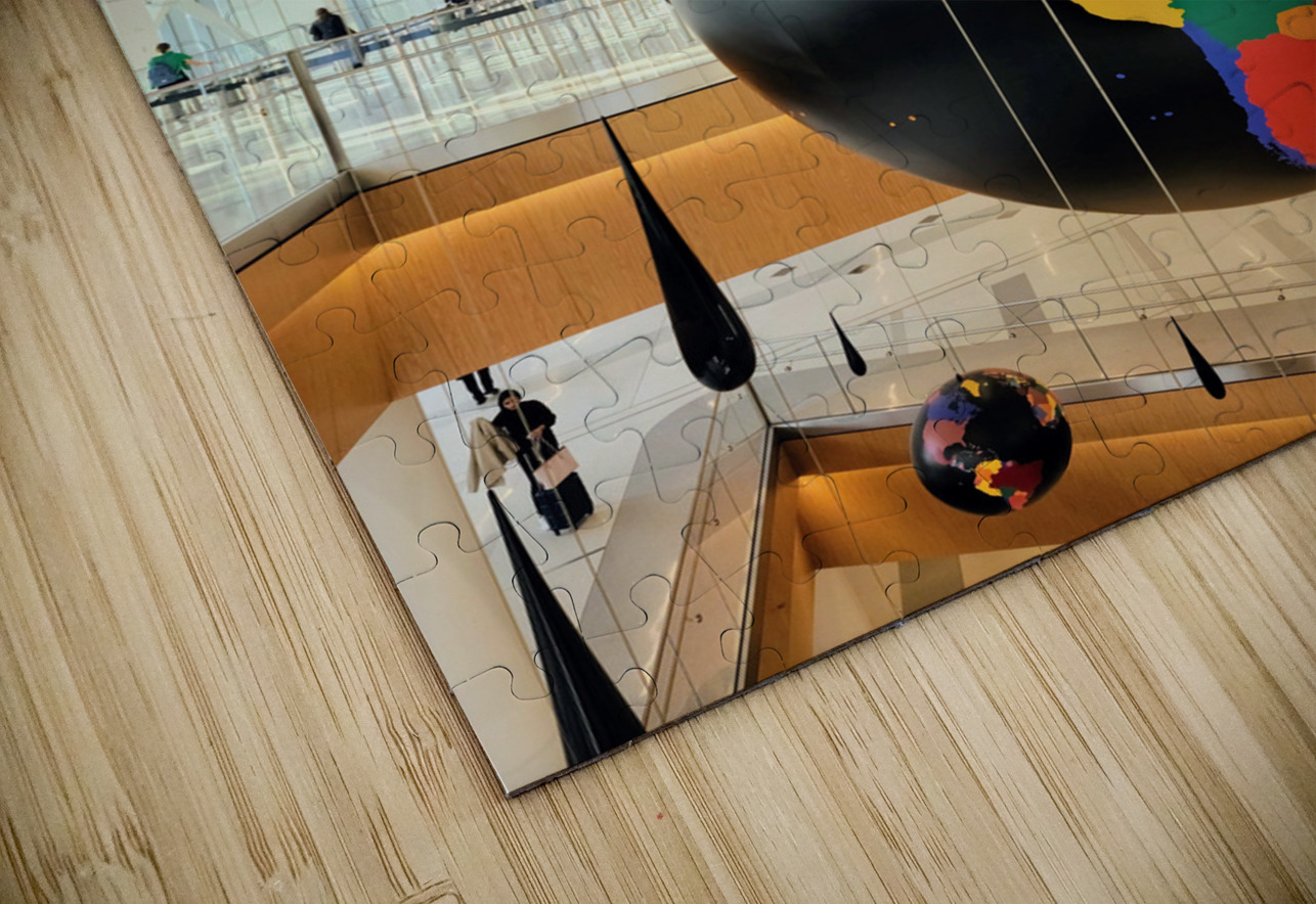 Globe and Droplets Hanging Art  Click4Pix Puzzle