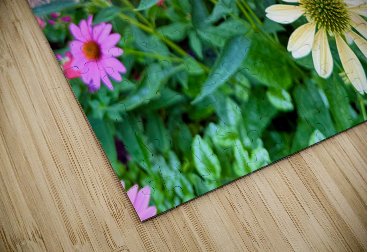 Pink & Cream Petalscape Click4Pix Puzzle