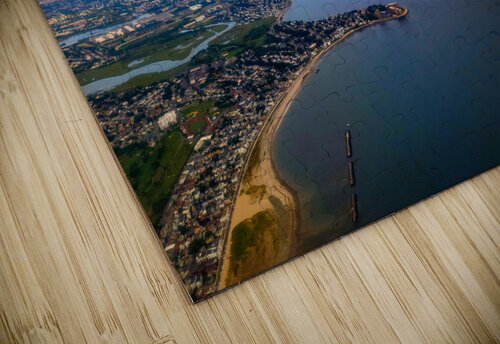 Tides of Perspective: An Elevated Gaze over Boston Bay Click4Pix puzzle