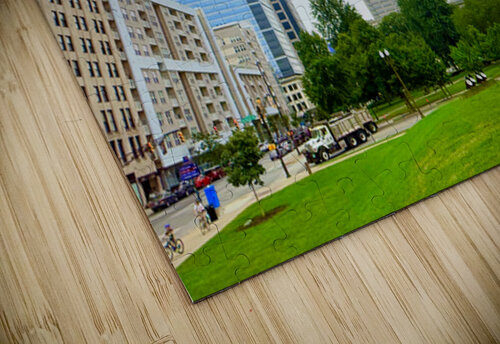 Foggy Skyline with Park Click4Pix puzzle