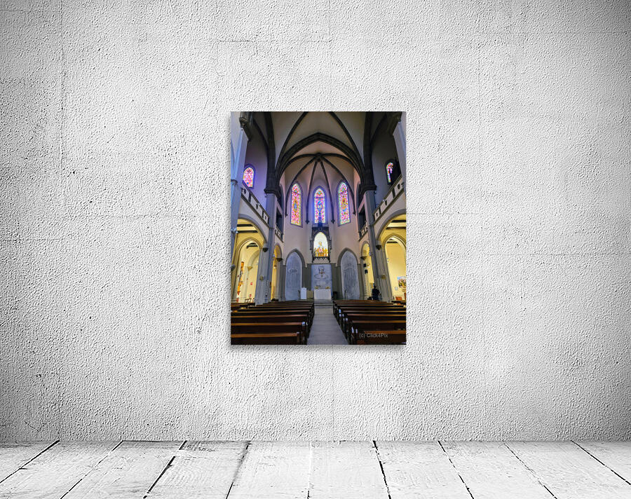 Cathedral Windows:  Where Heaven Filters Through Glass and Stone Wall Preview