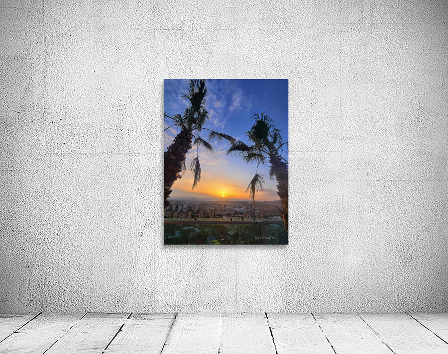 Golden Drift Between Palms Wall Preview