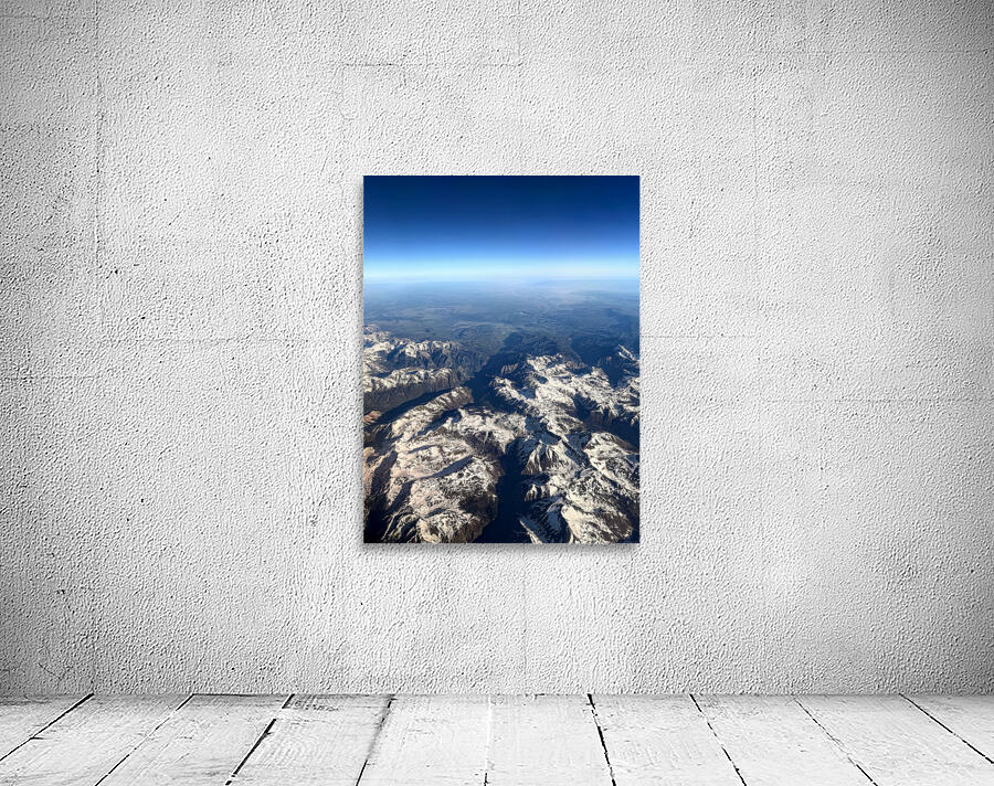 Snowcapped Mountains  of Utah: Where Earth Breathes Sky Wall Preview