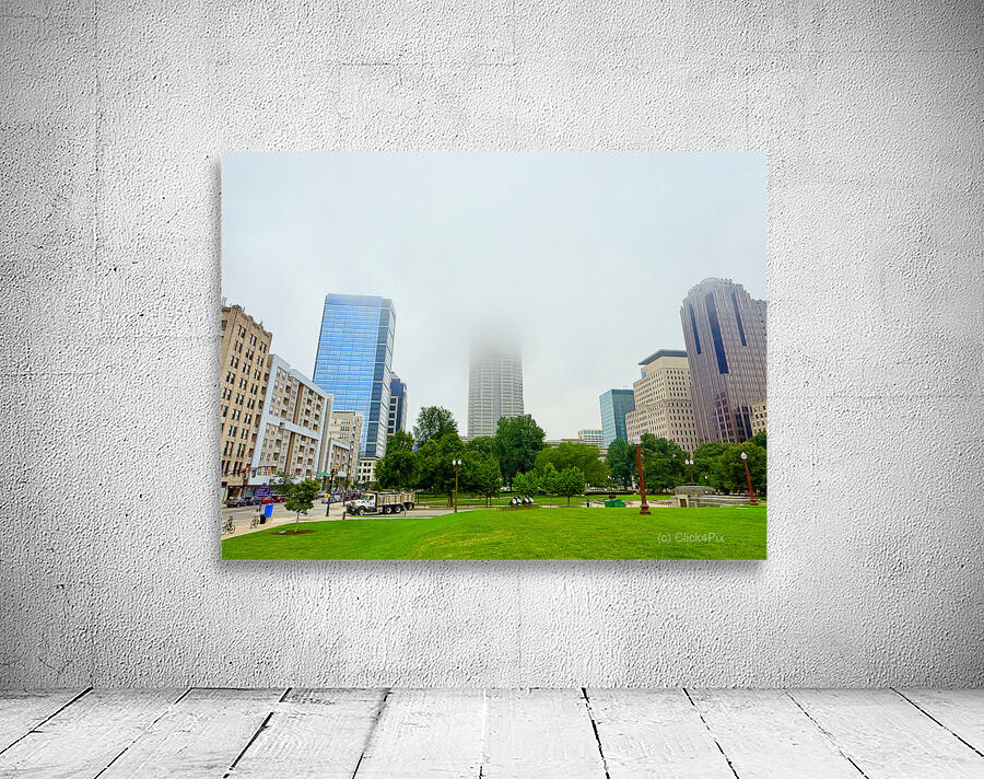 Foggy Skyline with Park Wall Preview