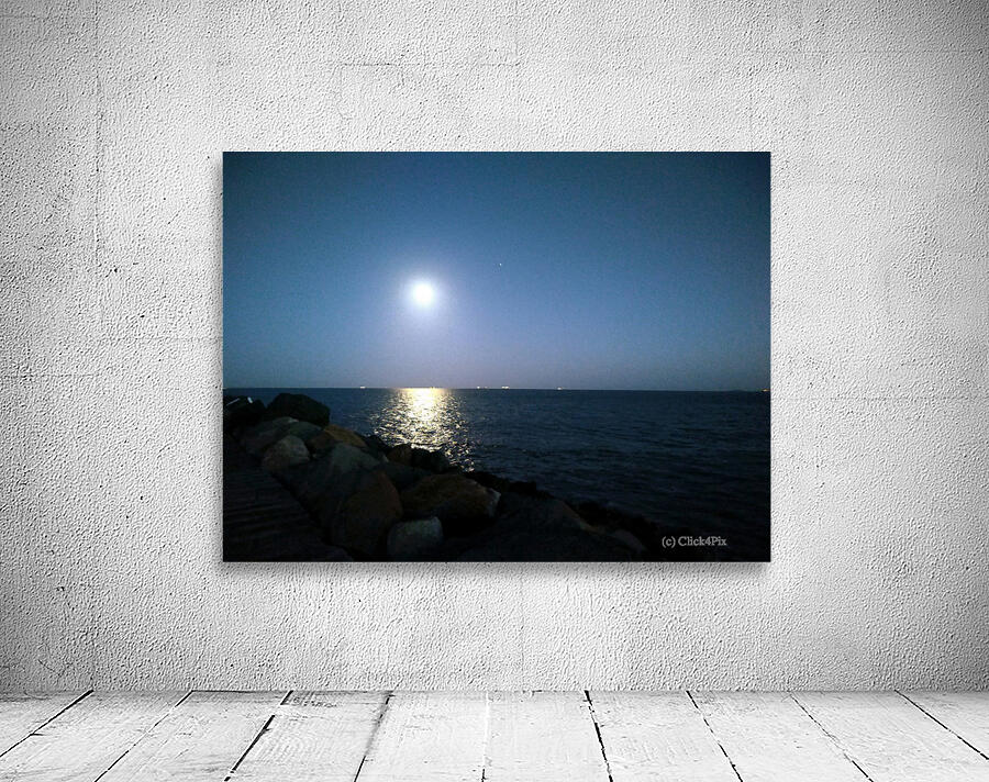 Reflections of the Moon at Poolbeg Wall Preview