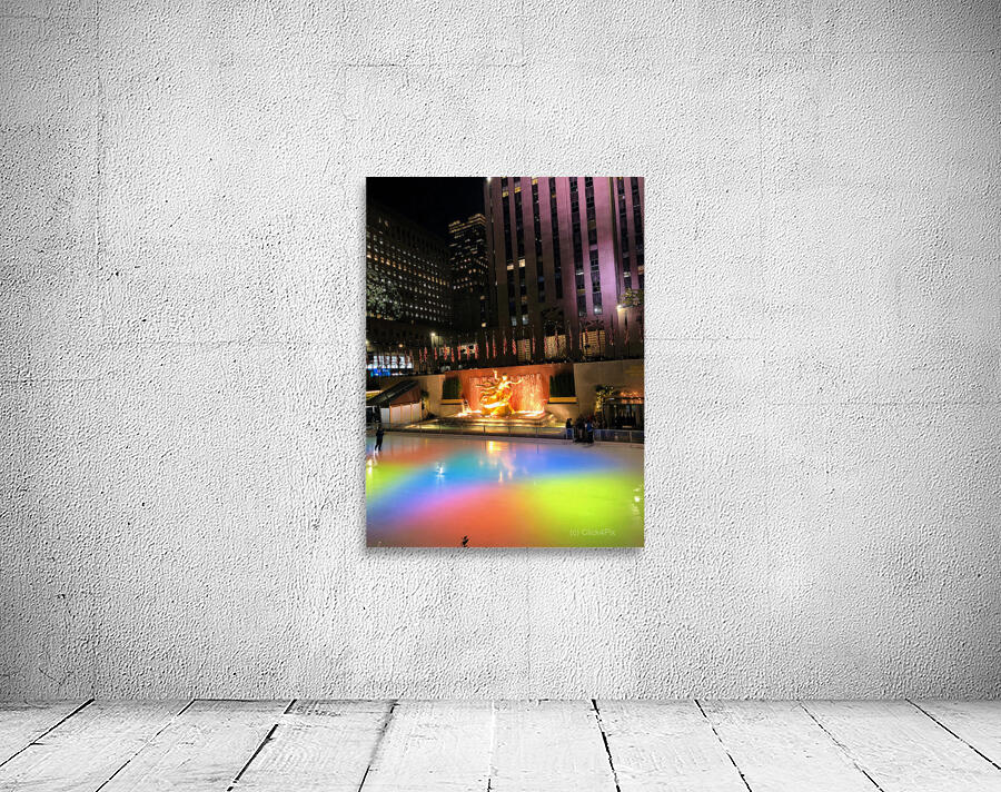 Color on Ice: Rockefeller Nights Wall Preview