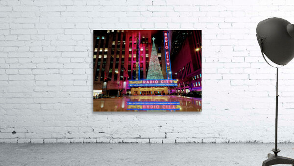 NYC Reflections of Radio City Music Hall  Wall Preview