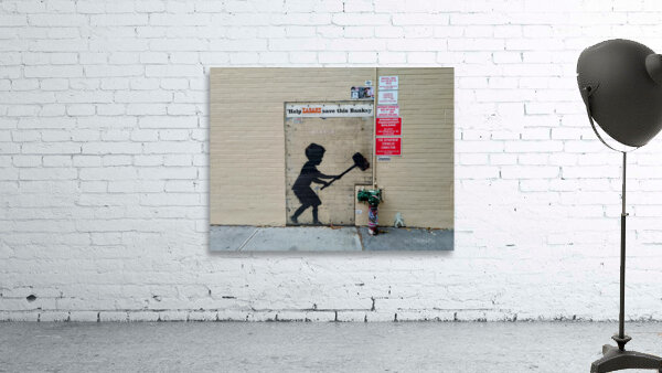 Boy with Hammer – Banksy Street Art Wall Preview