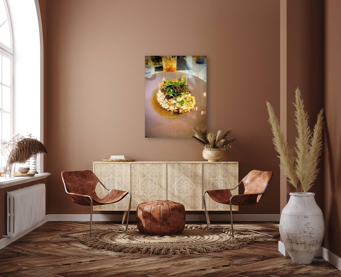 Earth Ocean Flame: A Coastal Culinary Portrait Reproduction
