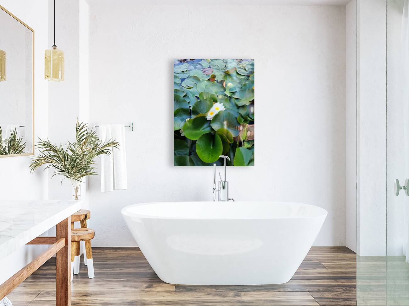 Peeping Beauty Water Lily: Harmony in the Hidden Bloom Reproduction