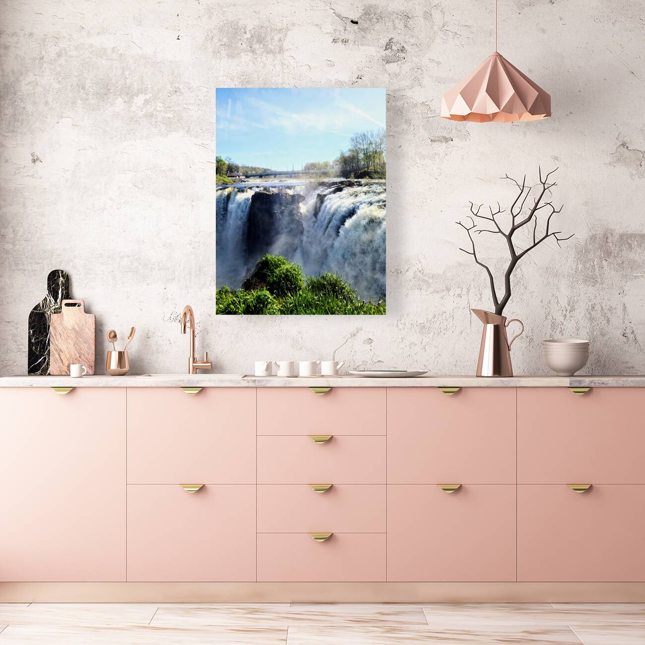 Sky Meets Surge: Paterson Great Falls Divided Reproduction