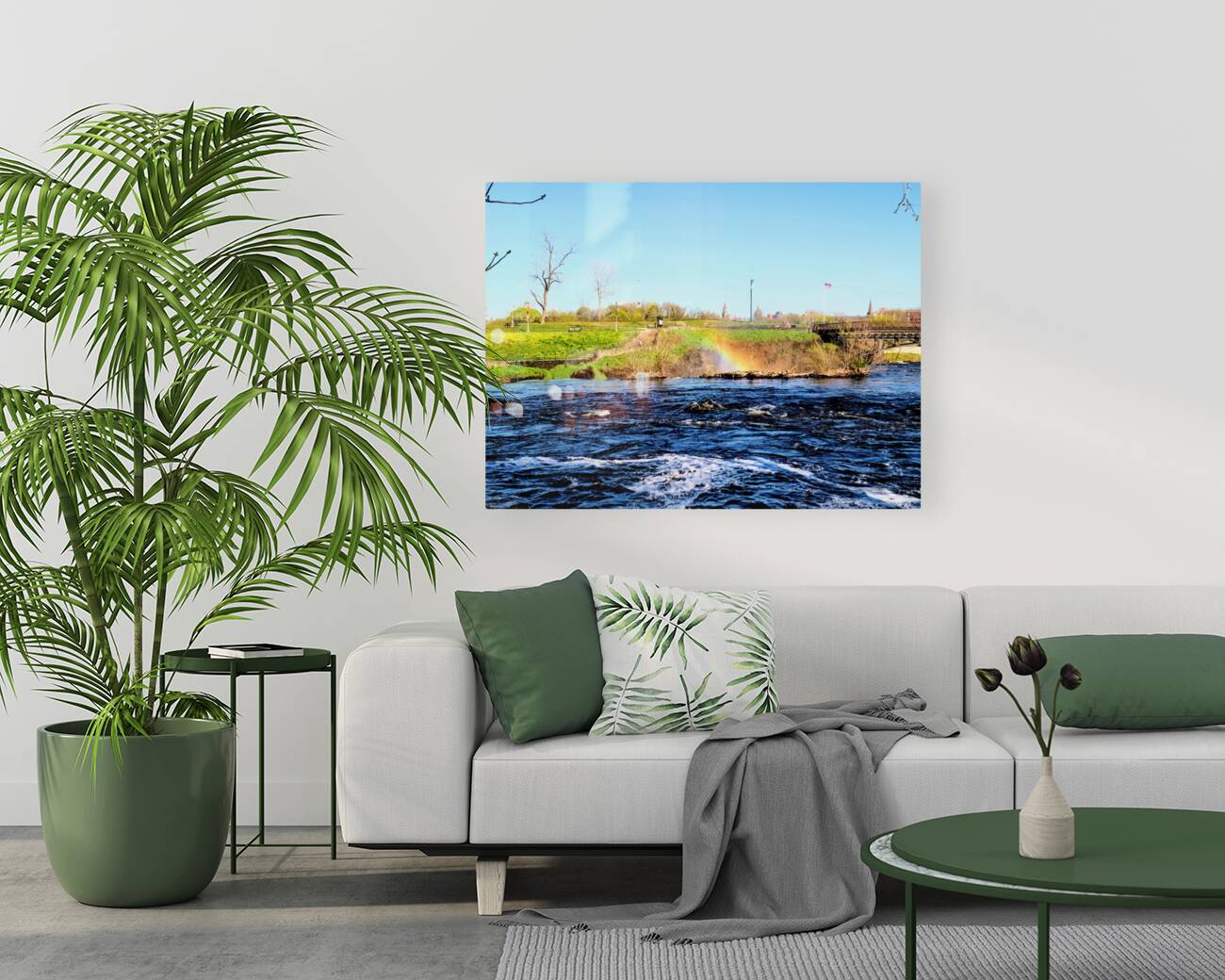 Water Dreams in Color: A Moment Beneath the Falls Reproduction