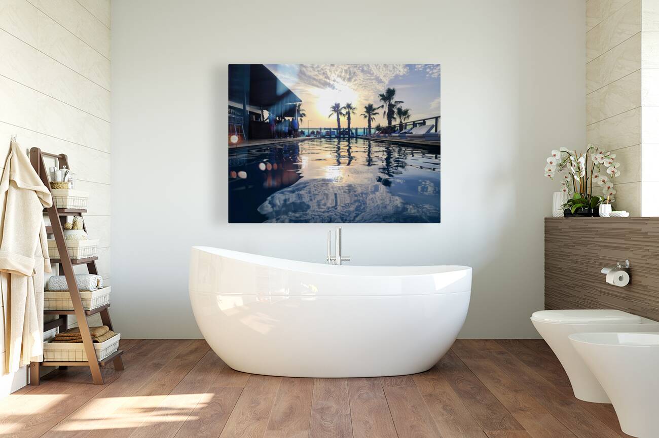 Velvet Pool Burning Sky Reproduction