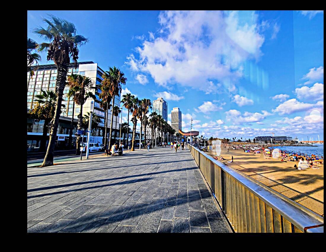 Barcelona Beach: Where the City Meets the Sea Reproduction