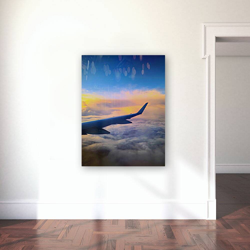 Above the Clouds: Flying into the Sunrise Reproduction