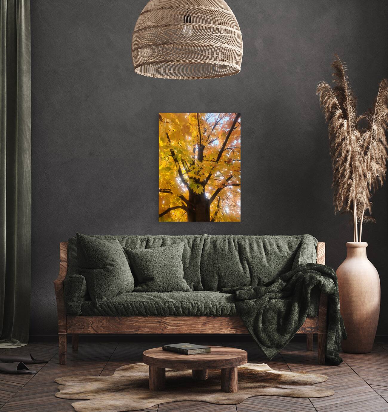 Golden Hour Tree Time: Crowned by Fall Reproduction