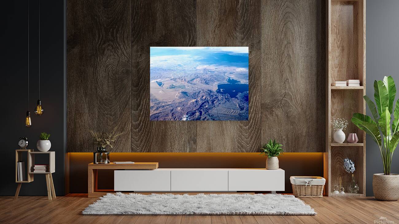 Vegas from the Sky: Electric Dreams in the Desert Reproduction