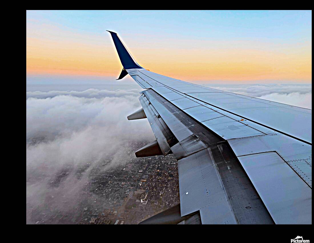 Above the Bay of SanFran– A Quiet Drift at Dusk - Spring 2025 Reproduction