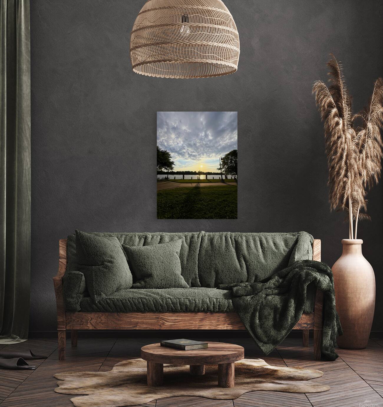 Twilight’s Breath Along the Waterfront Path Reproduction