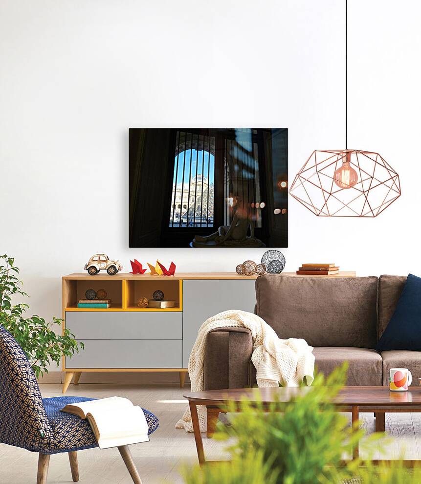 In Louvre with the View Reproduction