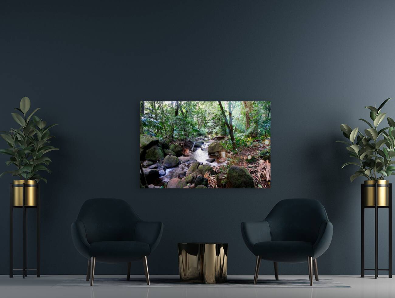 Hiking Hawaii Water Flow B Reproduction