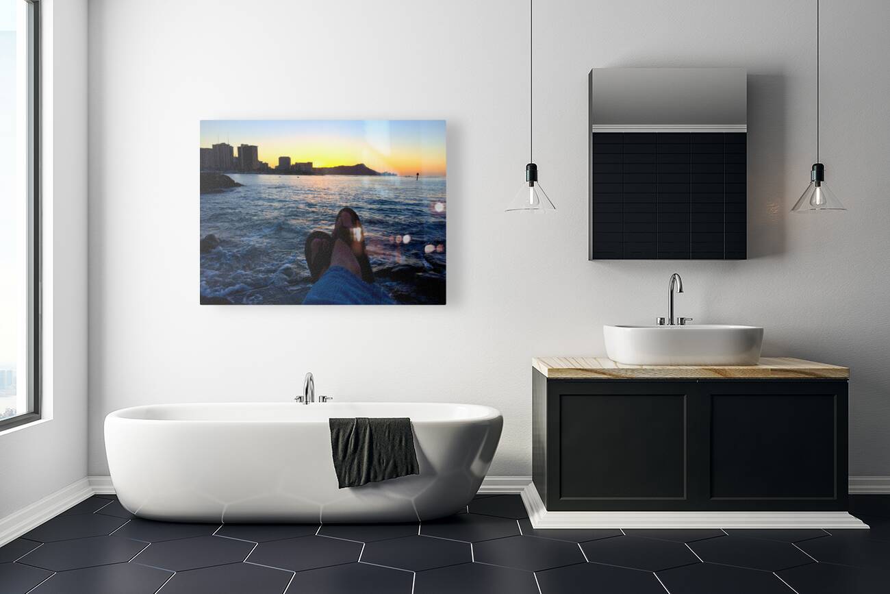 Sitting by the Dock of the Bay Sunrise 2 Reproduction