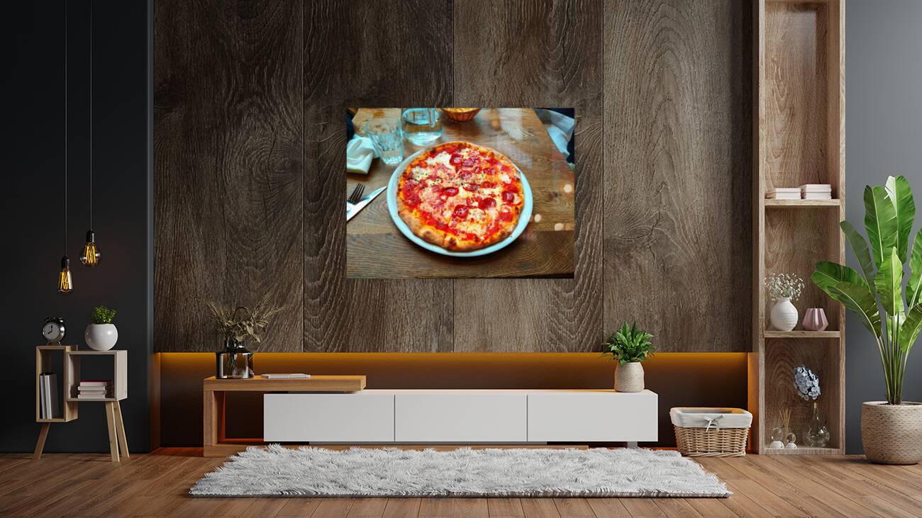 Pepperoni Pizza Pie  Reproduction