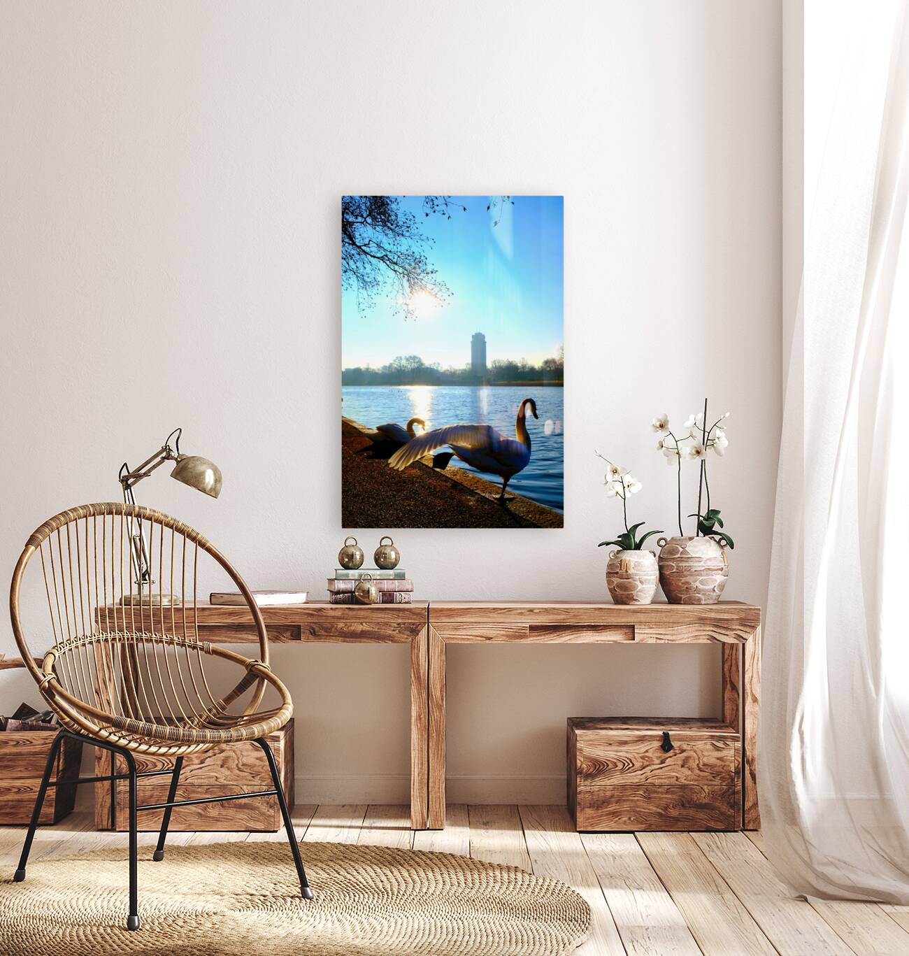 Swan Yoga Morning Stretch Reproduction