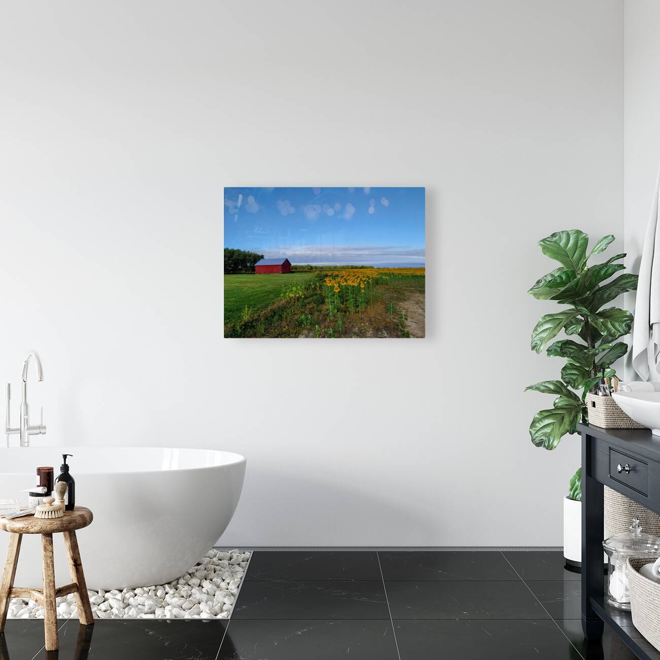 Barn & Blossoms Reproduction