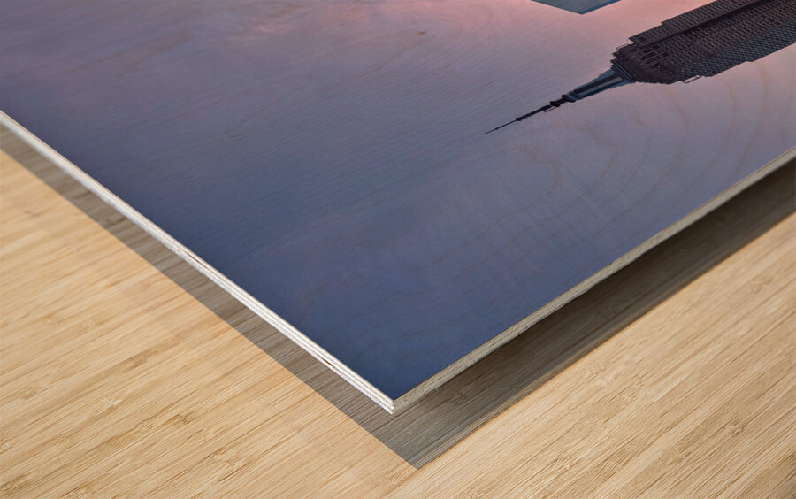 Golden Morning Manhattan Wood print